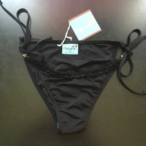 Letarte black bikini bottom NWT small
